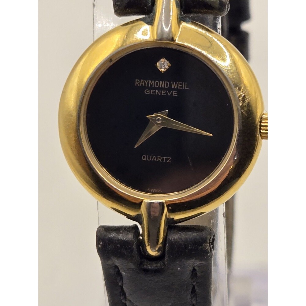 Vintage Raymond Weil 5837 Ladies' 18k Gold Electroplated Watch. New Battery. 7"